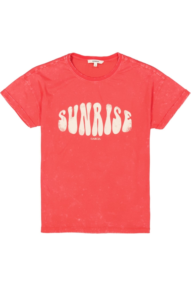 T SHIRT E50212 3979 RUBY RED